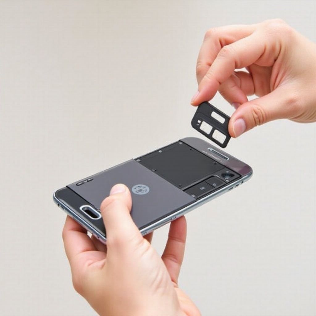 jak vyjmout SIM kartu z Samsung Galaxy