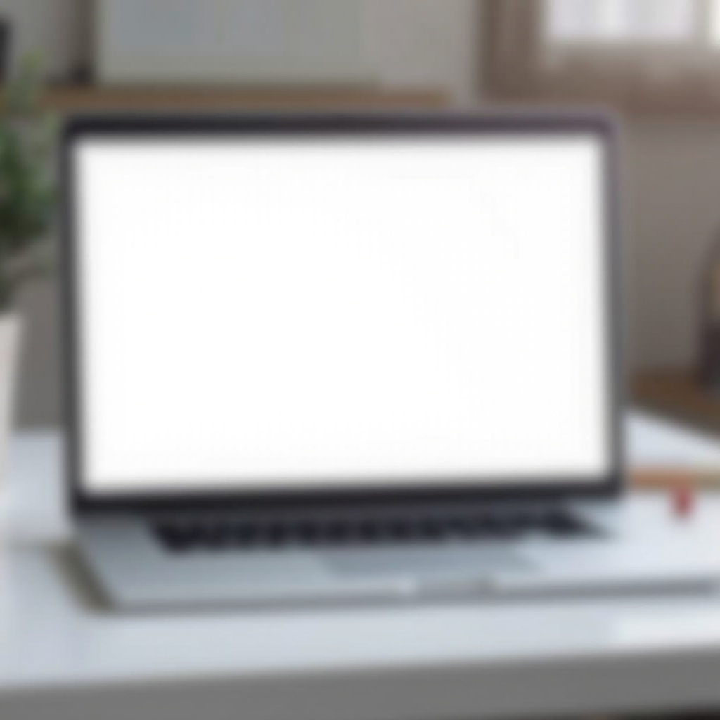 защо екранът на лаптопа ми е бял