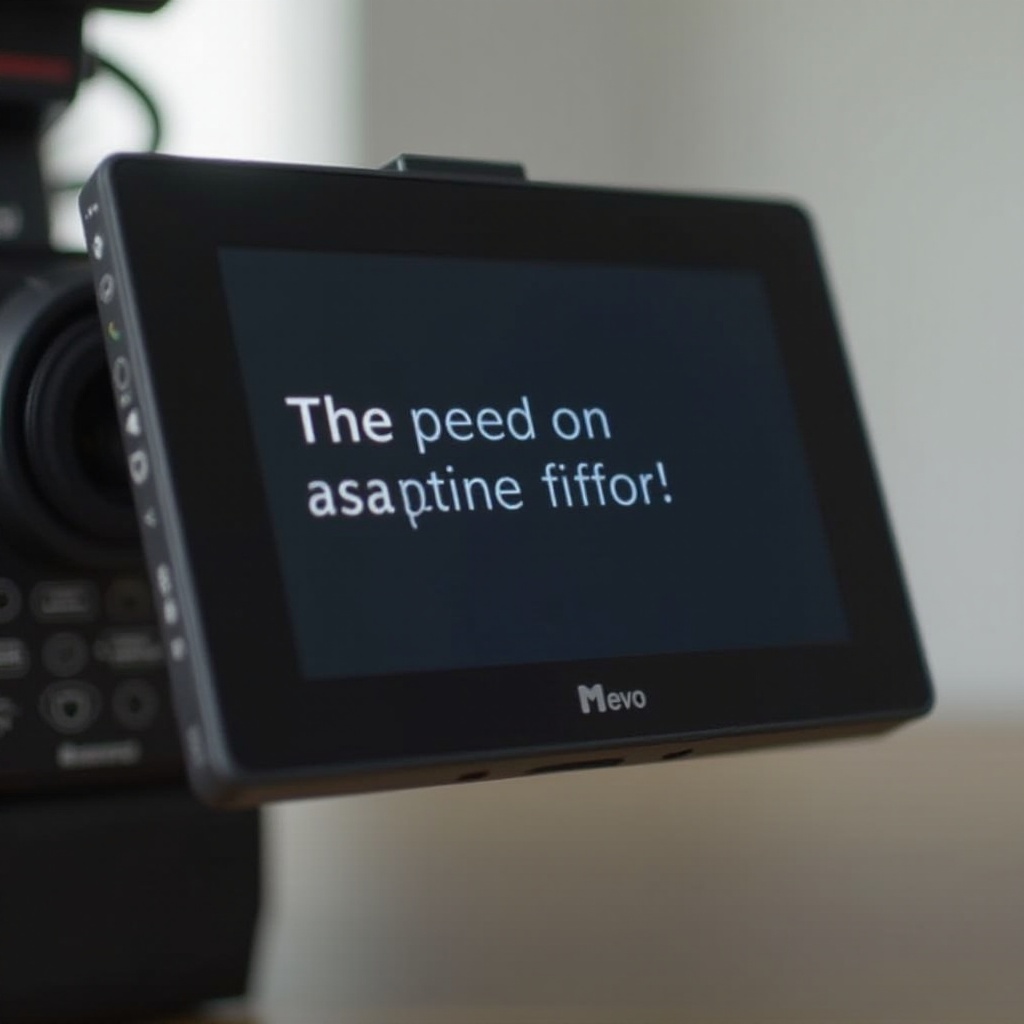 что делает подпись на камере mevo