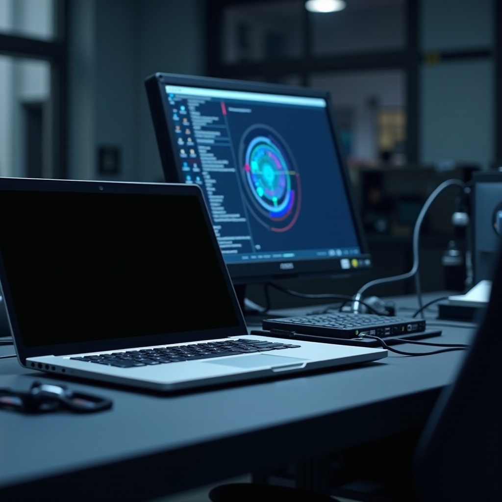 черный экран ноутбука Toshiba