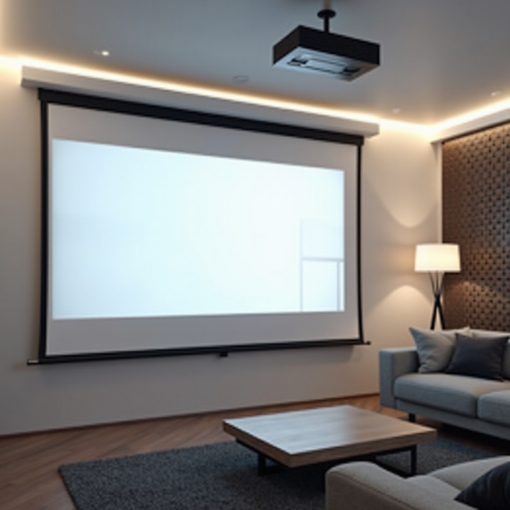 motorized projector screen best buy