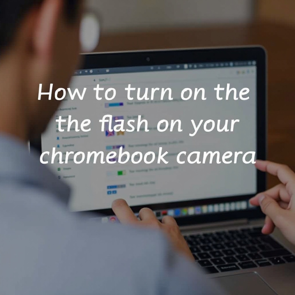 how to turn the flash on your chromebook camera