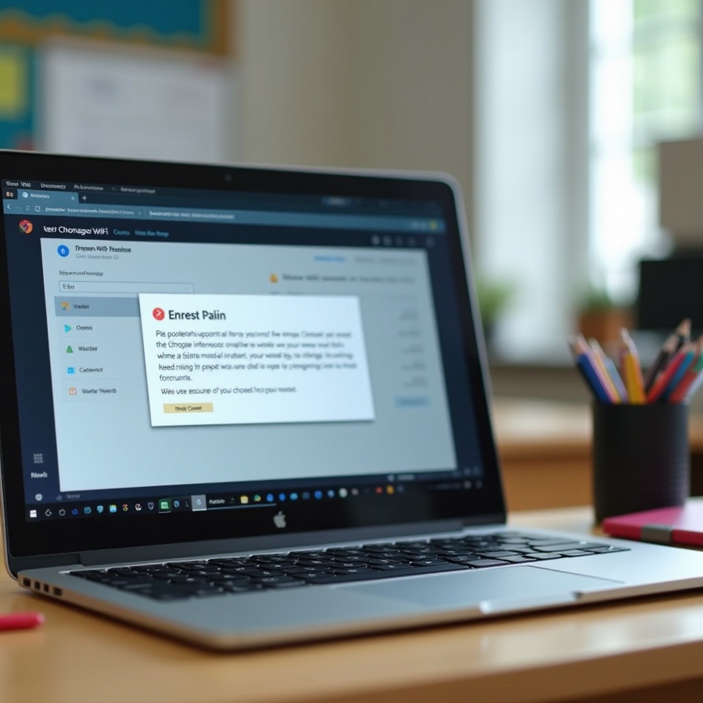 zarządzany Chromebook w securet-test-browser nie może teraz skonfigurować WiFi