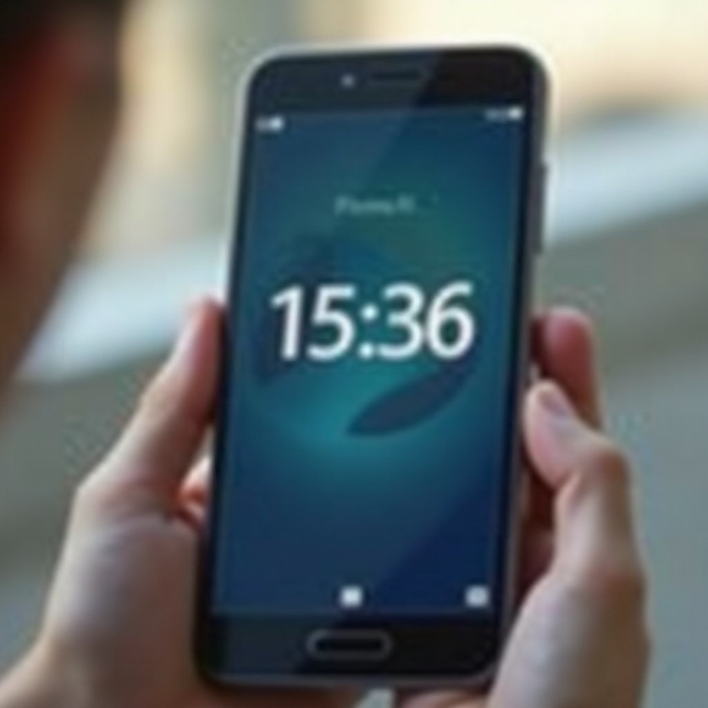 wyświetl zegar na ekranie blokady androida