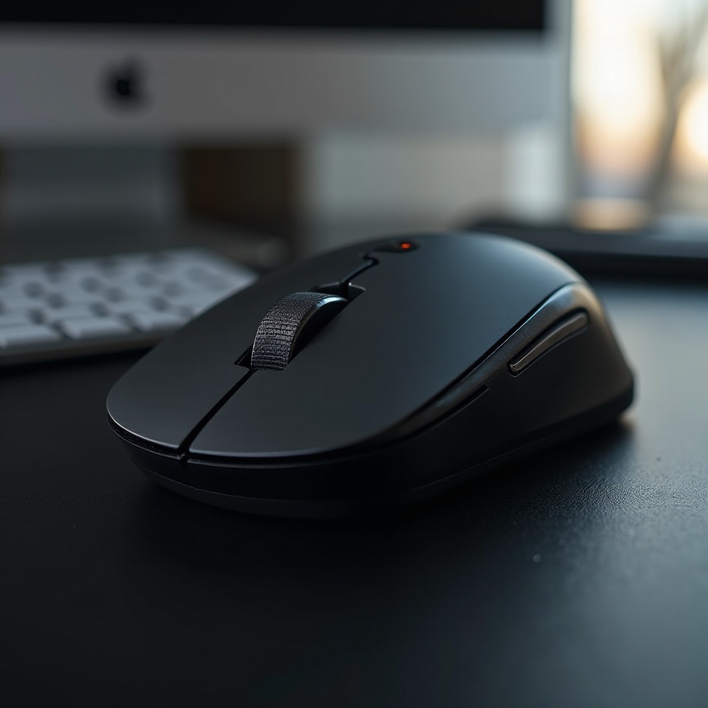 mouse-ul wireless nu răspunde pe suprafețe doar negre netede