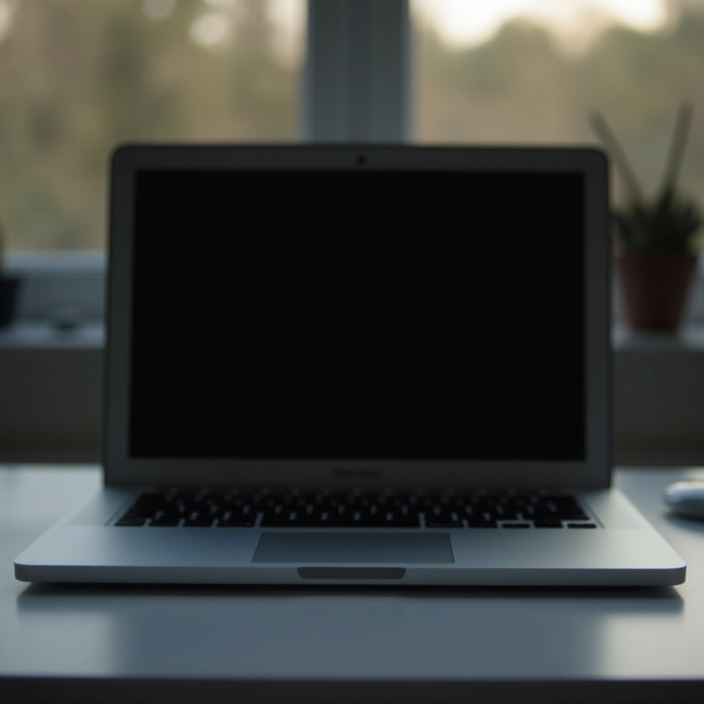 شاشة ماك بوك إير سوداء