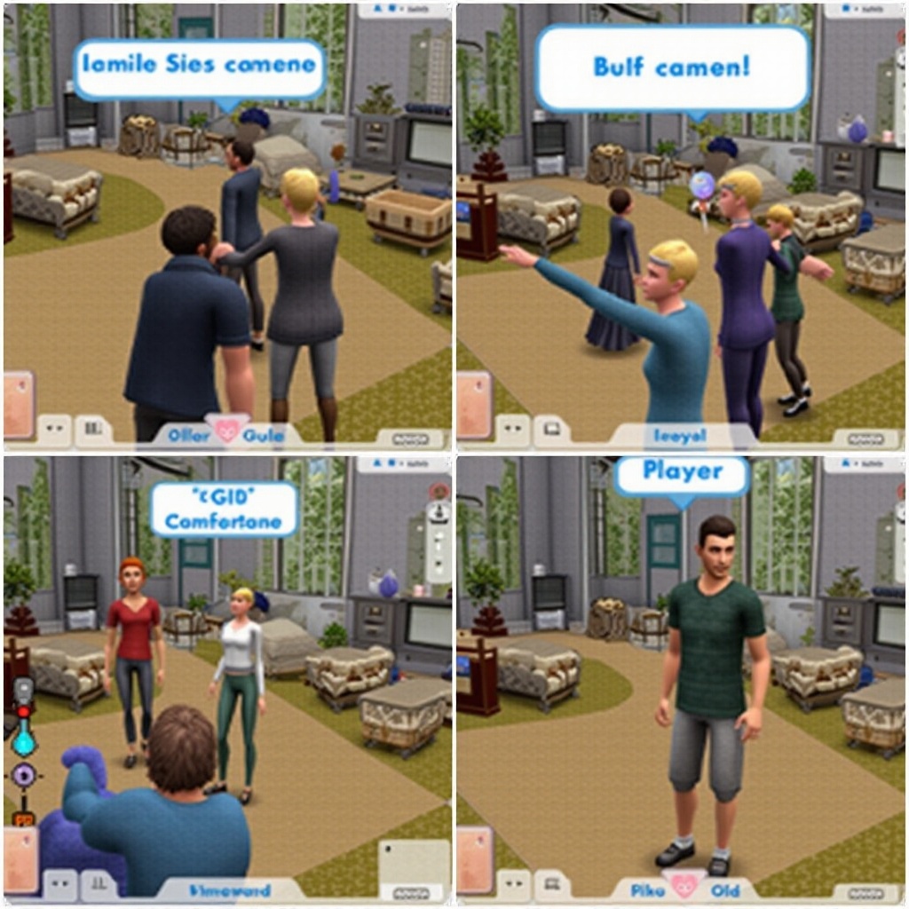 jak zamknout kameru v Sims 4