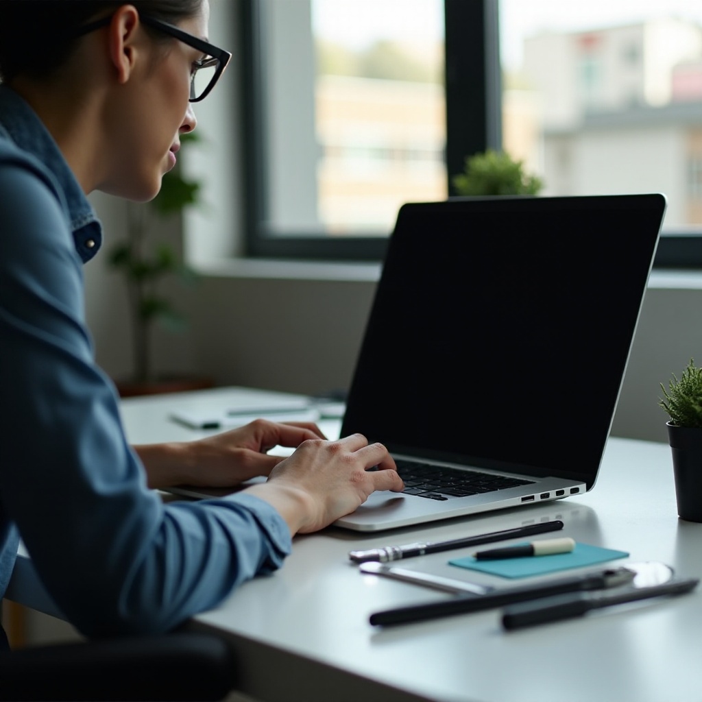 černá obrazovka notebooku Toshiba