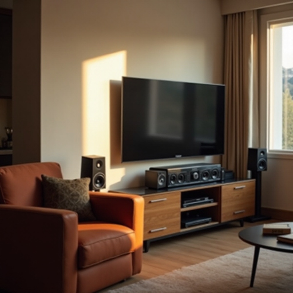 surround sound in apartment