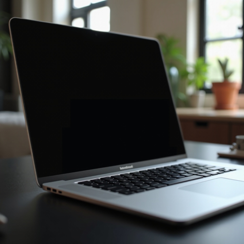 macbook air screen is black