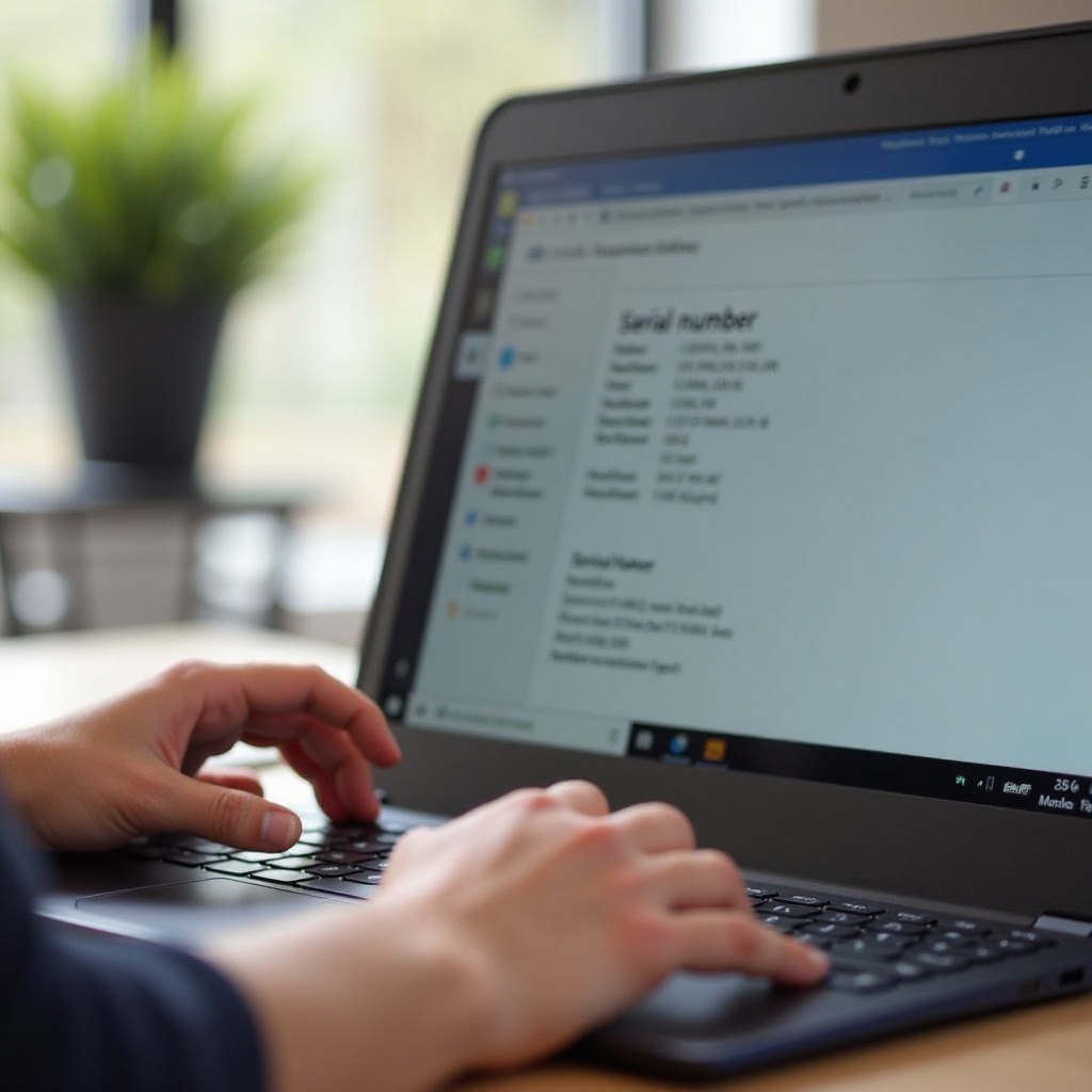 chromebook hot key to show serial