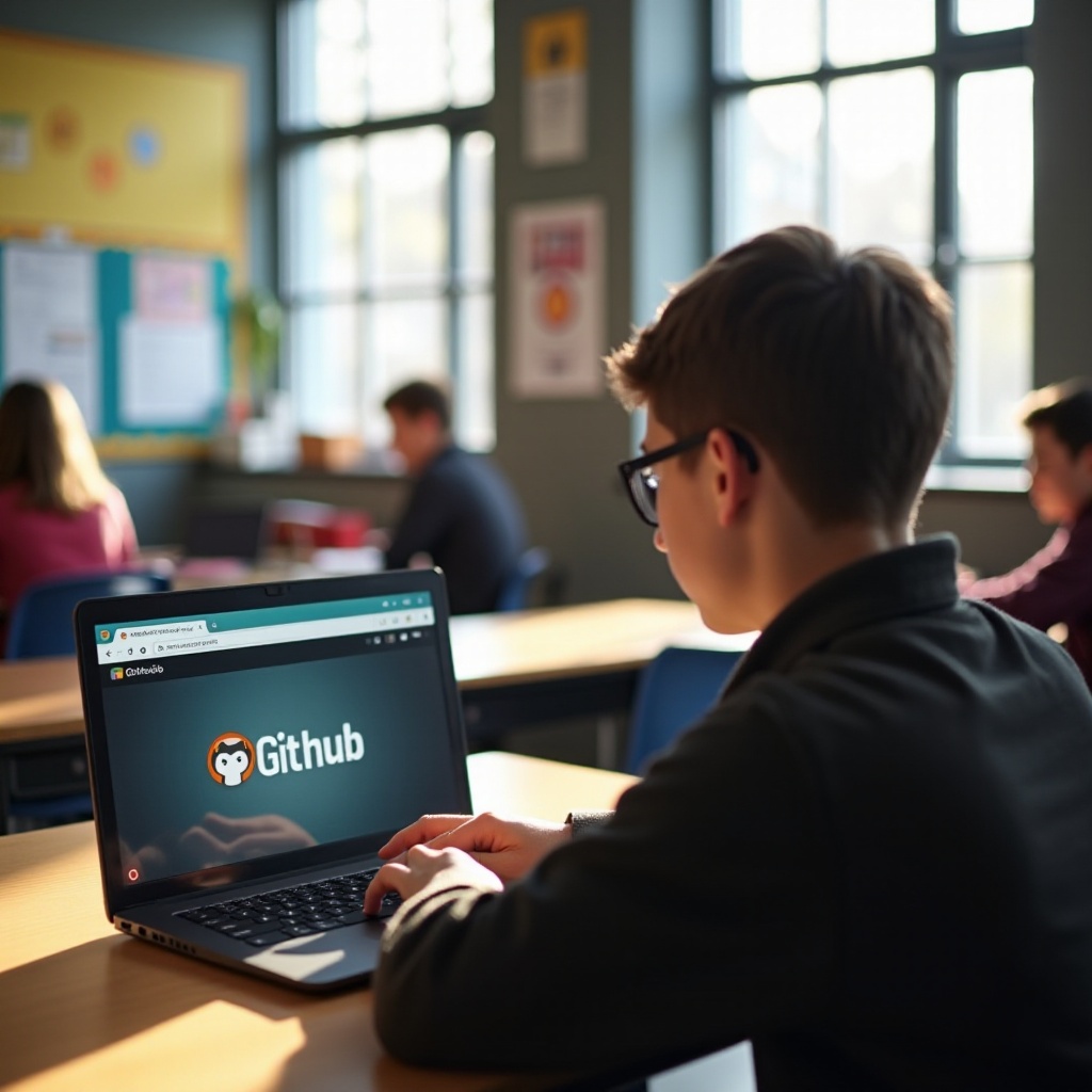 jak nejrychleji odblokovat github na školním chromebooku
