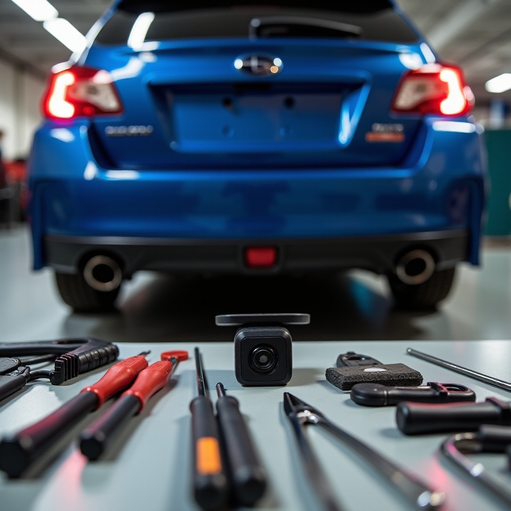 كيفية استبدال كاميرا النسخ الاحتياطي في المصنع Subaru Impreza 2015