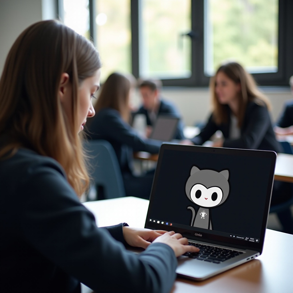 كيفية فتح github على جهاز كروم بوك المدرسي بأسرع طريقة
