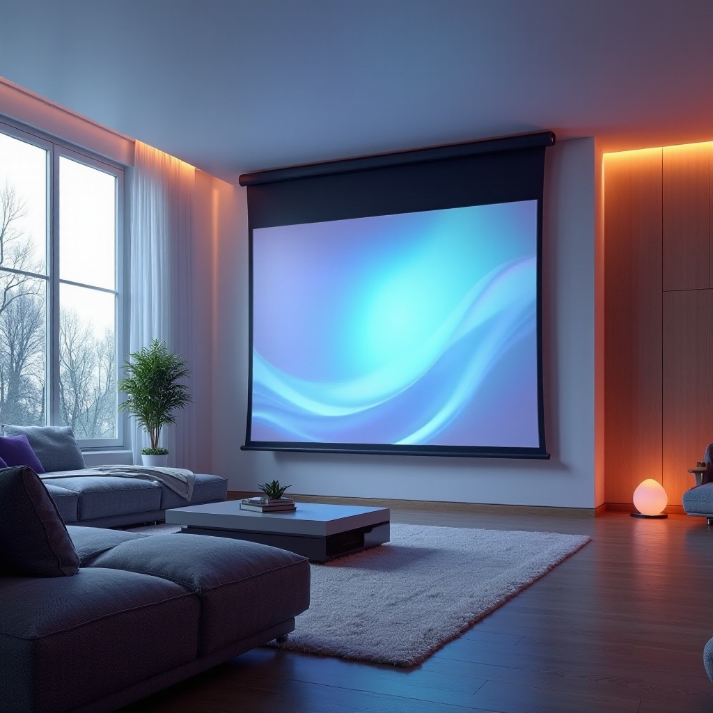 motorized projector screen best buy