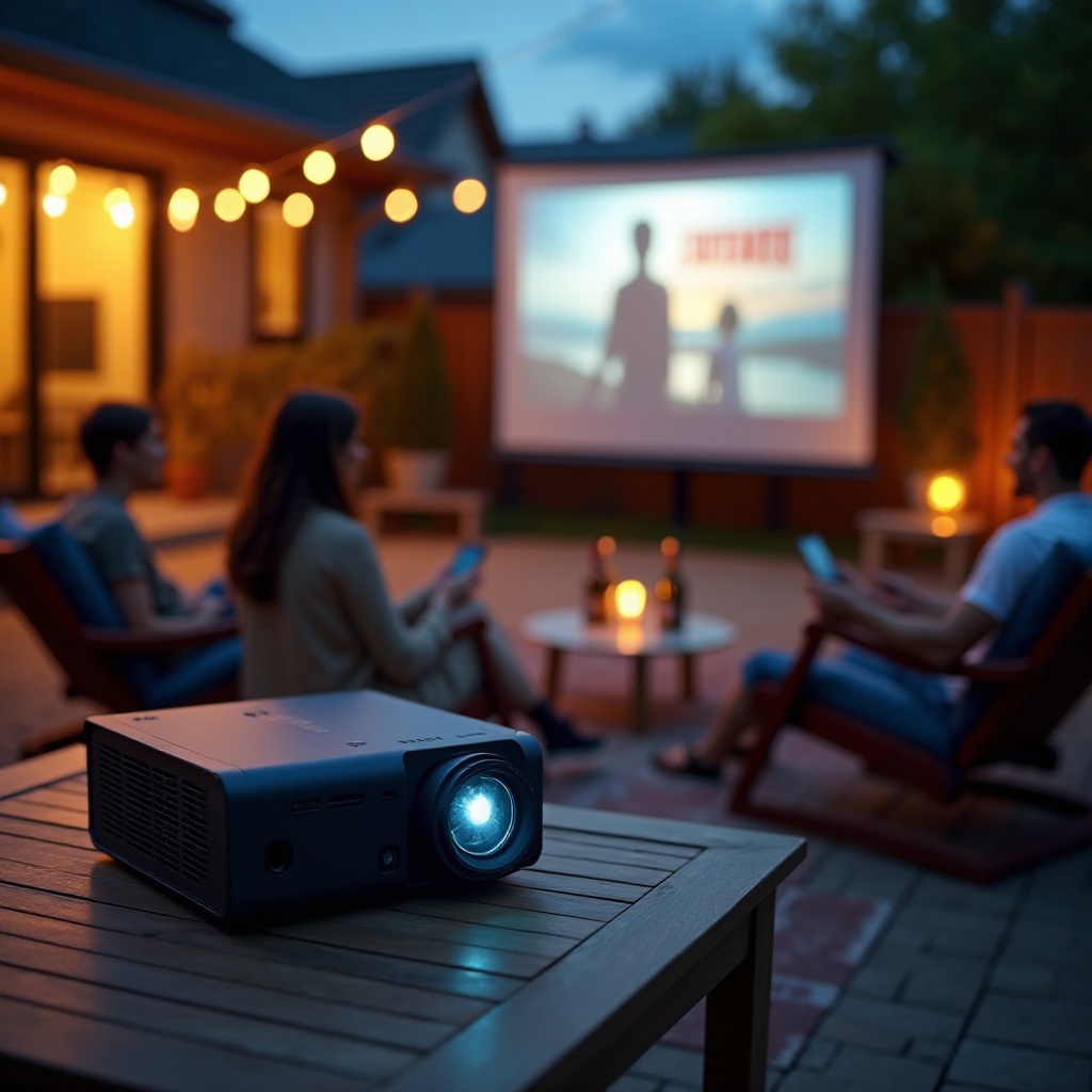 най-добрият външен проектор на батерии