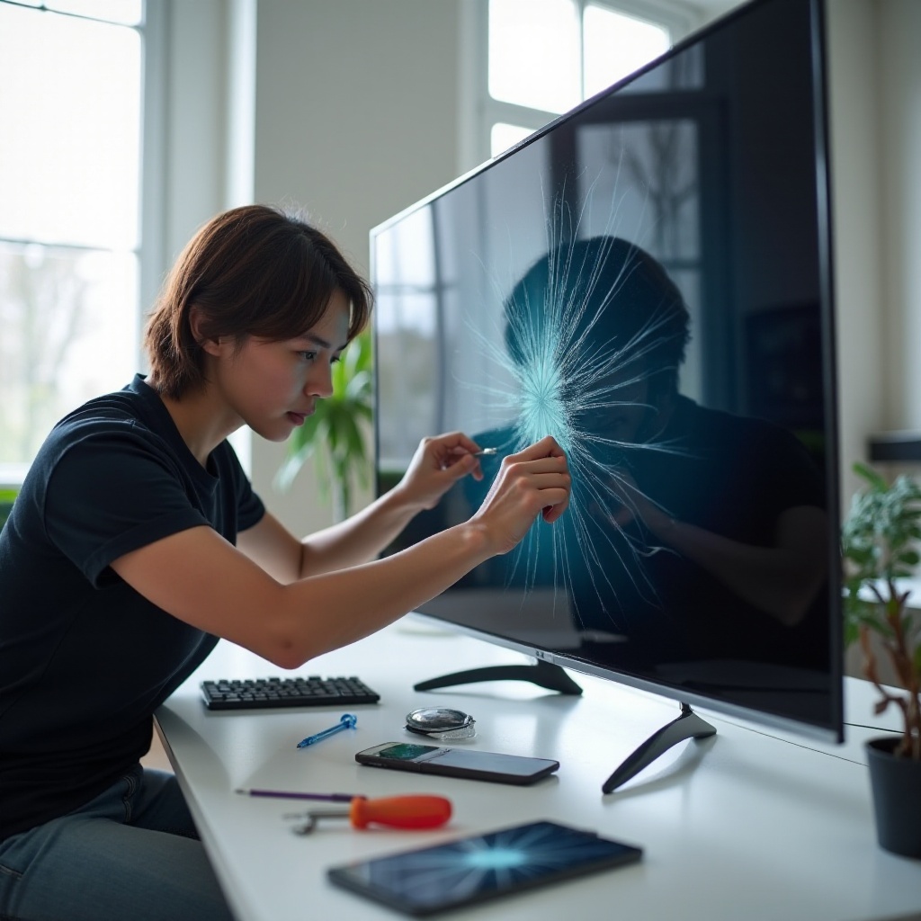 samsung un55nu6900 pukotina na ekranu kako popraviti uradi sam ekran