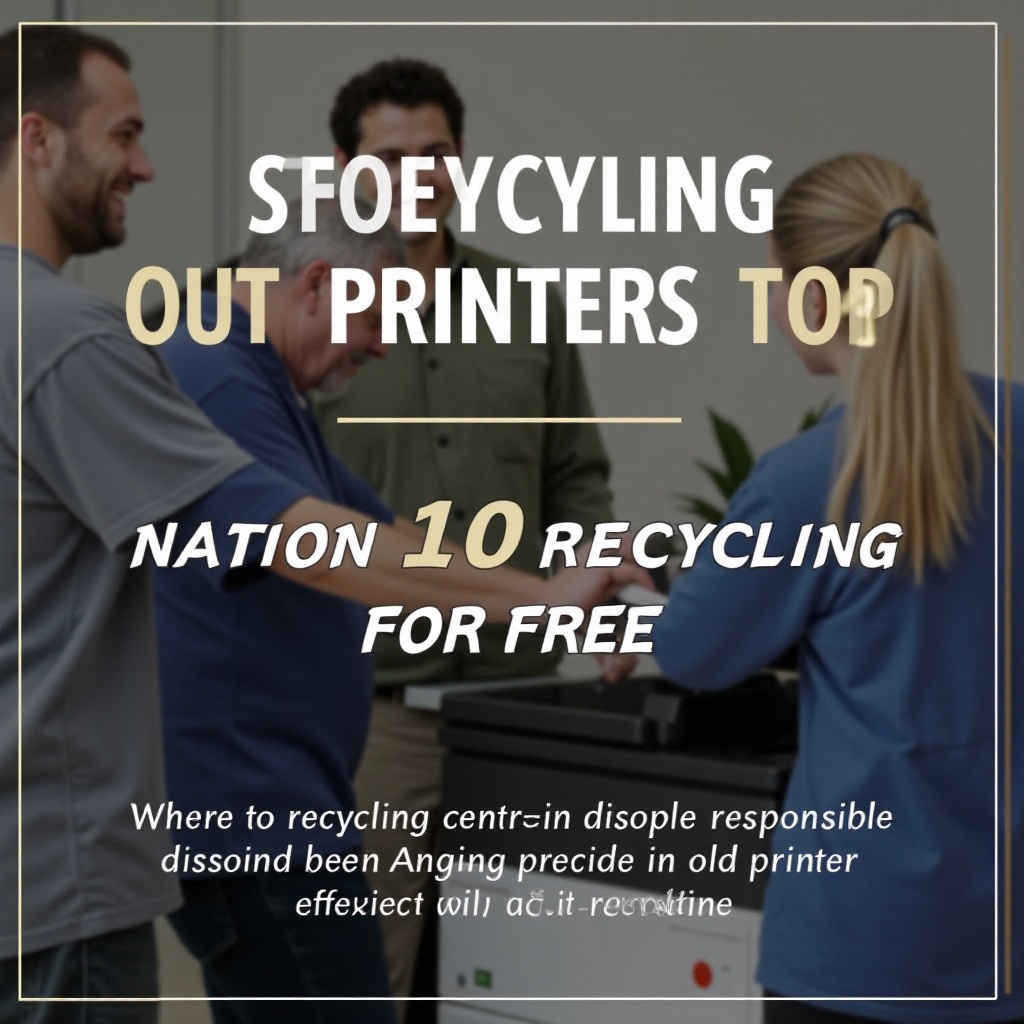 kde zdarma recyklovat staré tiskárny