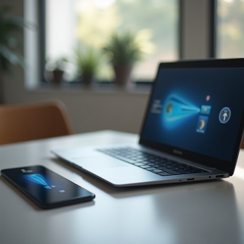 jak přenášet ze samsung s24 na notebook chromebook