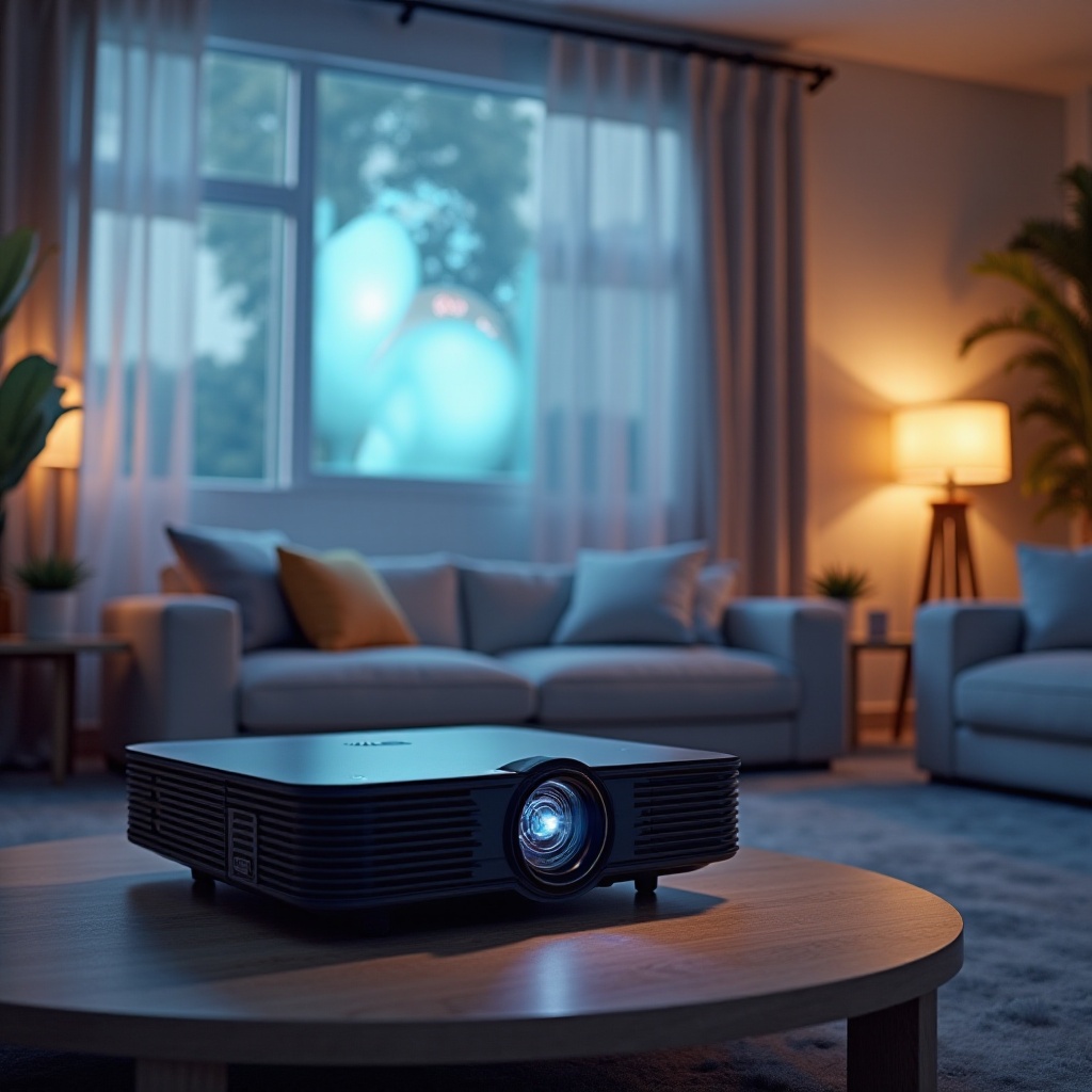 projektor s reproduktory a bluetooth