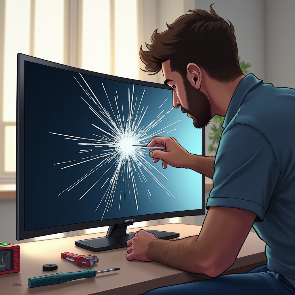 samsung un55nu6900 كسر الشاشة كيفية إصلاح الشاشة بنفسك