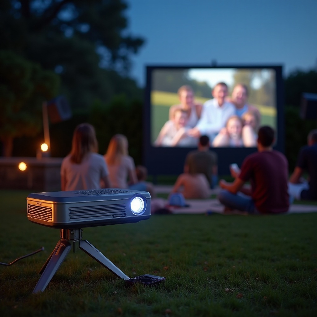 best battery powered outdoor projector