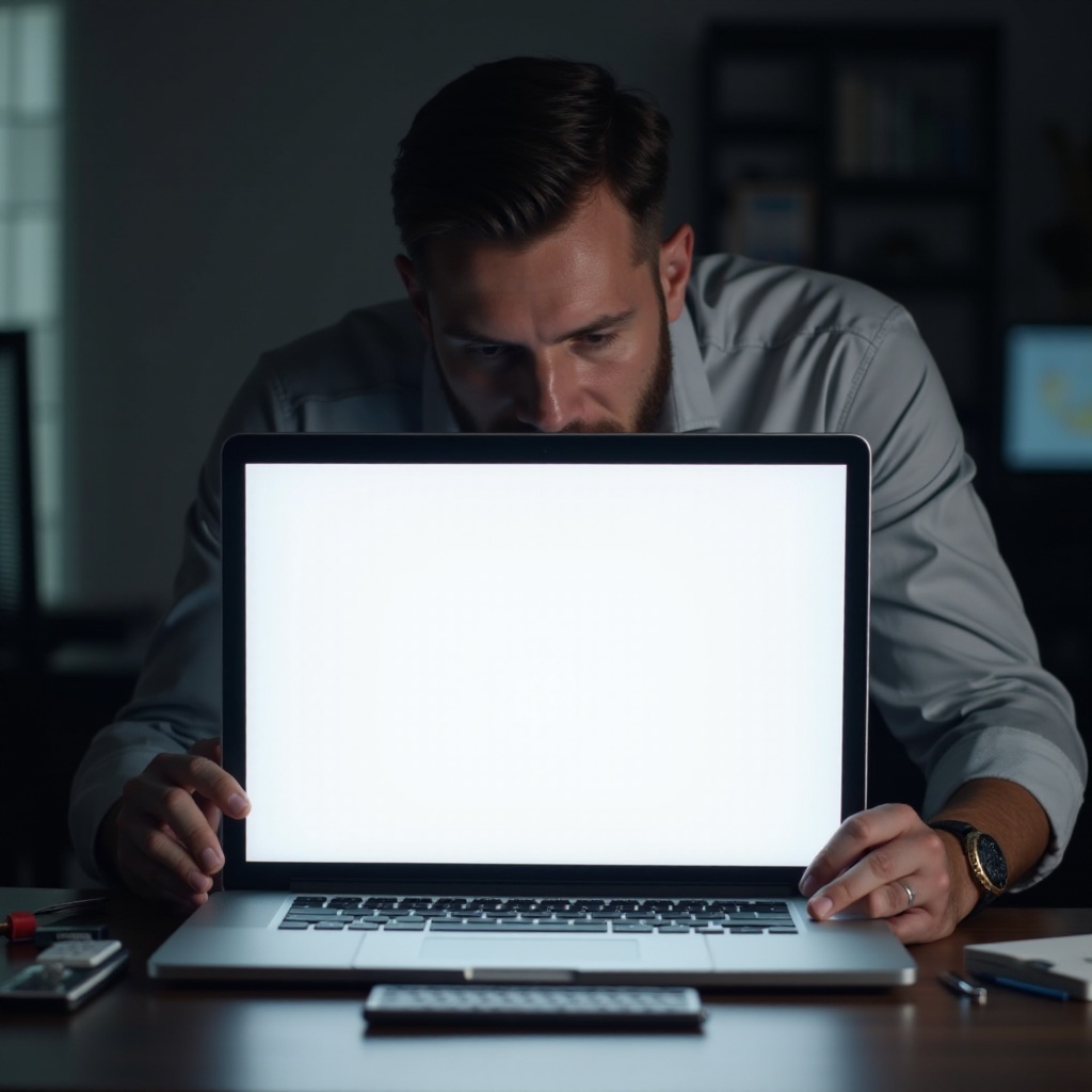 de ce ecranul laptopului meu este alb